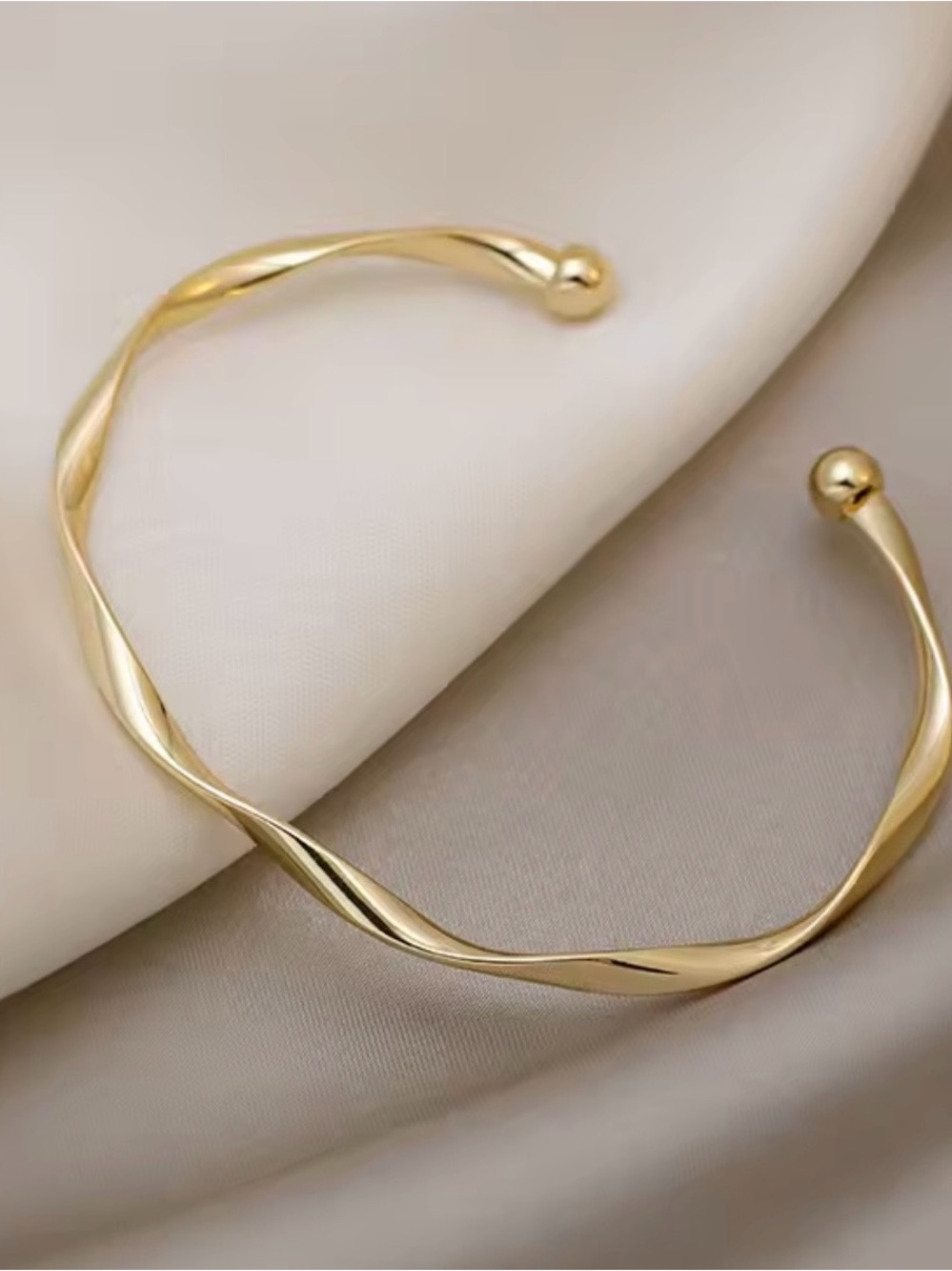 Macy's Twisted Open Cuff Bracelet - Gold
